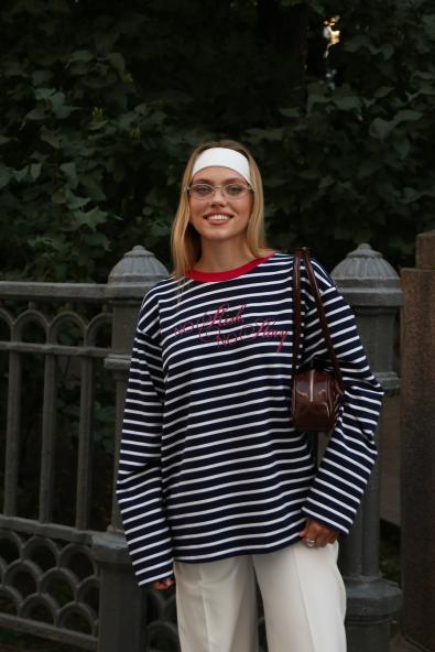 Лонгслив в полоску MG-SS25-0945