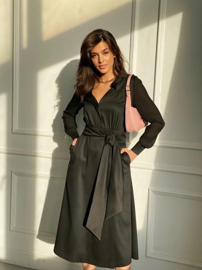 Платье длинное MG-FW20-BK0157