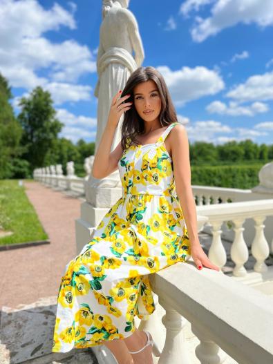 Платье средней длины Анемоны MG-SS22-0425