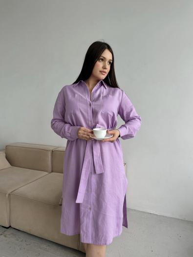 Платье-рубашка льняное MG-SS22-0417