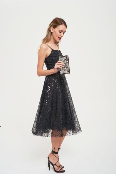 Платье средней длины ED-SS19-BK0145