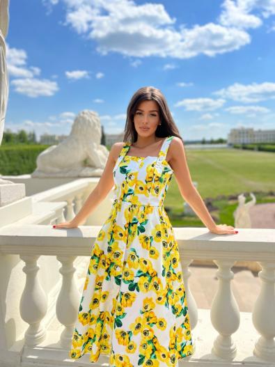 Платье средней длины Анемоны MG-SS22-0425