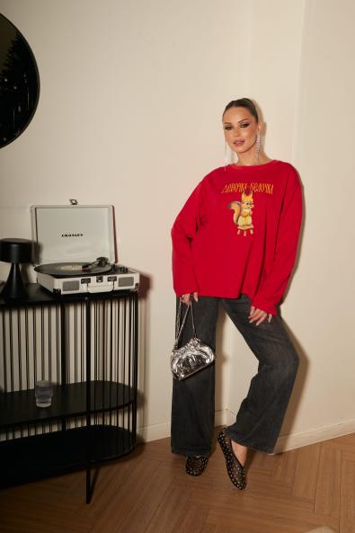 Лонгслив с принтом MG-FW26-1001