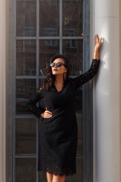 Платье средняя длина MG-FW20-BK0168