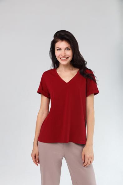 Футболка Red с V вырезом MG-FW21-0237