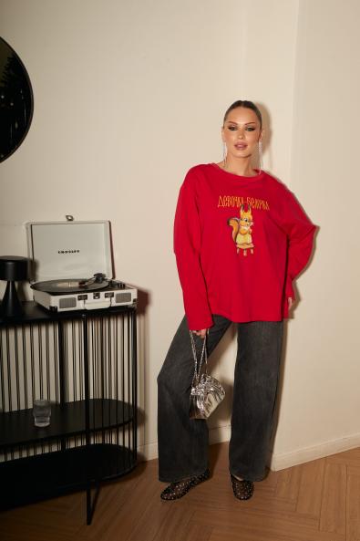 Лонгслив с принтом MG-FW26-1001