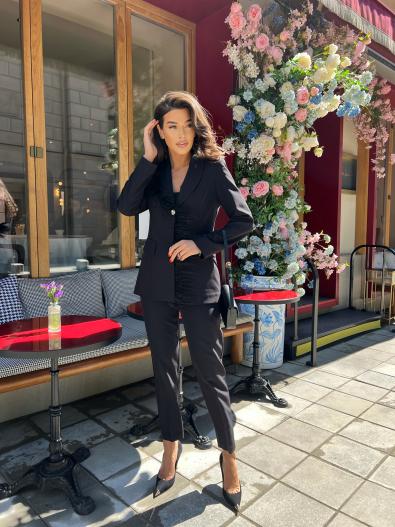 Костюм с перьями MG-FW24-0660