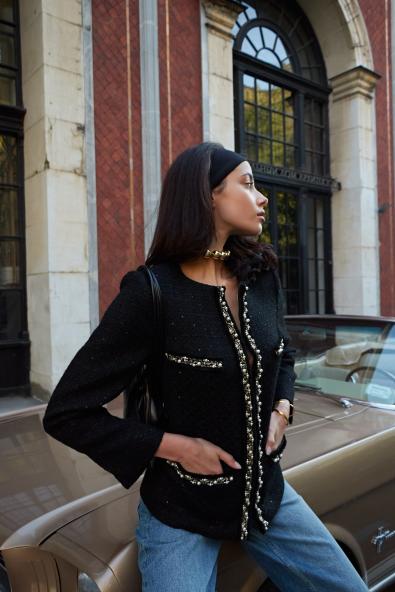 Жакет твид MG-SS25-0857