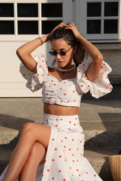 Костюм летний с юбкой MG-SS24-0729