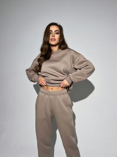 Джоггеры утепленные Beige MG-FW23-0512